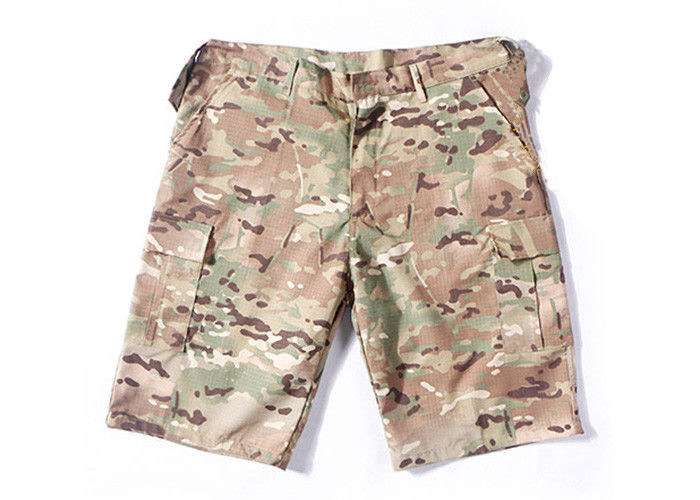 Summer Tactical Quick Dry Cargo Shorts , Cool Camo Cargo Shorts For Men