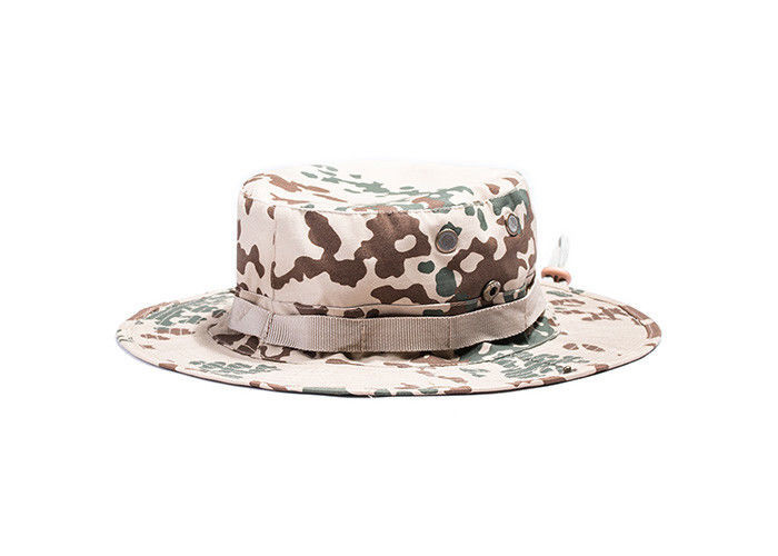 Cotton Desert Camo Bucket Hat / Air Force Boonie Hat For Outdoor Sun Protection