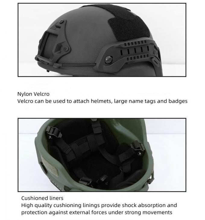 Foam Padding Helmet Military Ballistic Armor Aramid Fibre Adjustable