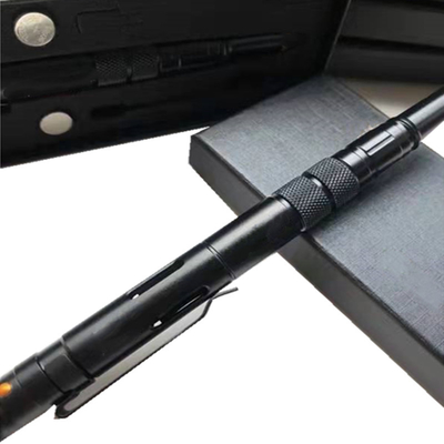 Multifunctional Outdoor Hunting Gear Black Promotional Aluminum Tactical Defense Pen
