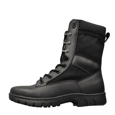 Military Sweat Absorption High Top Combat Boots Shock Absorption
