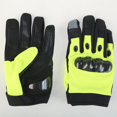 High Visibility Waterproof Riding Gloves 100% Polyester Plain Dyed Pattern