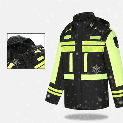 Rescue Coat Reflective Safety Clothing Cotton Raincoat Unisex Breathable Quick Dry