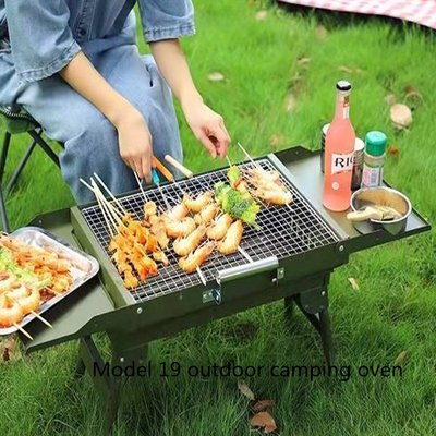 304 Stainless Military Camping Gear Grill Foldable Portable Space Saving