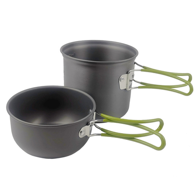 1-2L Military Camping Gear Aluminum Military Cooking Set For 3-4 People