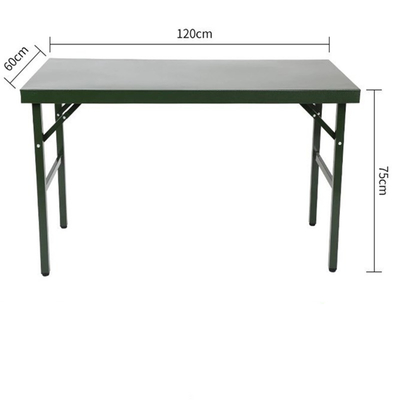 Foldable Camping Picnic Table 120*60*75cm Steel Military Portable Folding Table