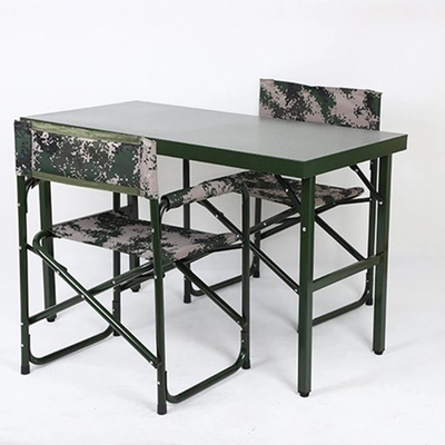 Foldable Camping Picnic Table 120*60*75cm Steel Military Portable Folding Table