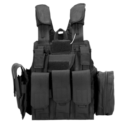 600D Oxford Military Tactical Vest MOLLE Plug In 53*60*30cm Tactical Vest Plate Carrier