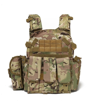600D MOLLE Tactical Vest Camouflage Nylon Multi Functional 1.1kg