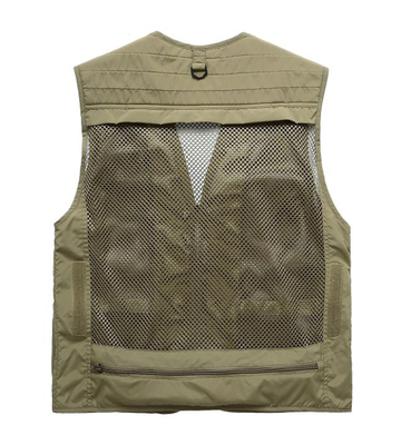 Multi-Pocket Vest Undershirt Outdoor Fishing Gear Hiking Travel Journalist Photography Camping