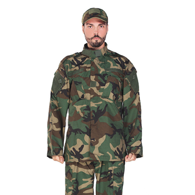 ACU Woodland Army Combat Military Camouflage Uniform High Density Ripstop Fabric