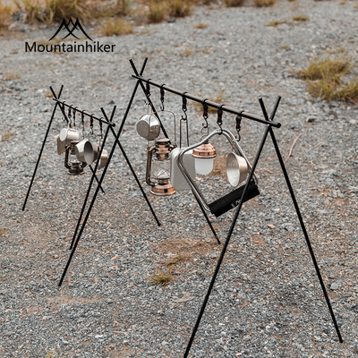 Aluminium Folding Tripod Camping Hanging Rack 800g 93*90*80cm