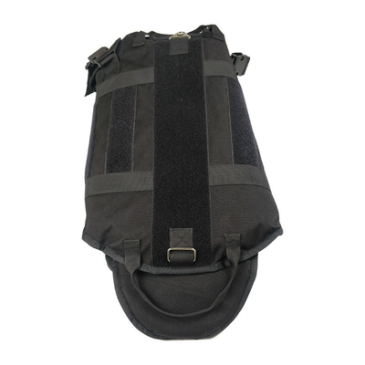 Impact Resistant Dog Ballistic Vest 3kg Black Bulletproof Dog Vest One Size Fits All