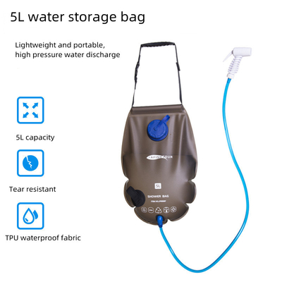 5L TPU Camping Shower Bag Waterproof Foldable Portable Shower Bag