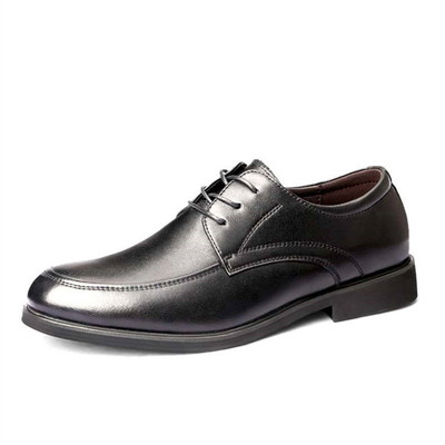 Pigskin Lining Military Dress Shoes Lightweight Grainy Business Leather Shoes
