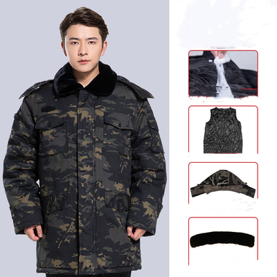165-190 Cold Proof Camo Winter Jacket Removable Liner Waterproof Jacket