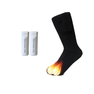 Rechargeable Electric Heated Pure Cotton Socks Unisex Long Winter Socks