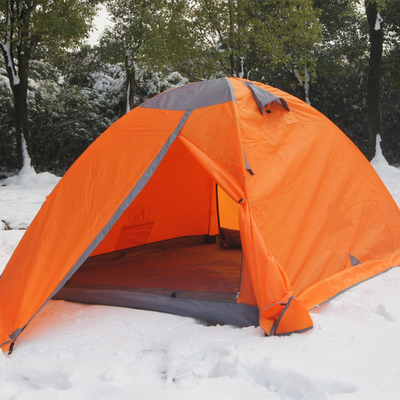 Aluminum Pole Double Layer Camping Tent With Snow Skirt