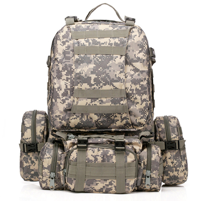 Tactical Hiking Backpack 55L Oxford Fabric Camouflage 600D Waterproof