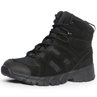 Outdoor Mountaineering Tiger Wolf Combat Boots Mid-Top Black Tactical Boots