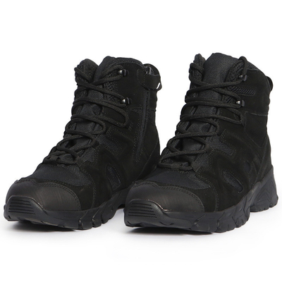Outdoor Mountaineering Tiger Wolf Combat Boots Mid-Top Black Tactical Boots