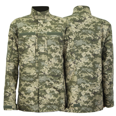 Ukraine Camouflage Suits T/C 6535 Plaid Fabric Military Camouflage Uniform Customized