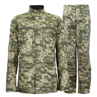 Ukraine Camouflage Suits T/C 6535 Plaid Fabric Military Camouflage Uniform Customized