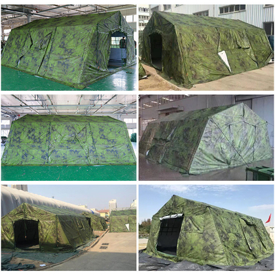 30㎡ Waterproof Windproof Frame Tent Command Field Folding Camouflage Tent