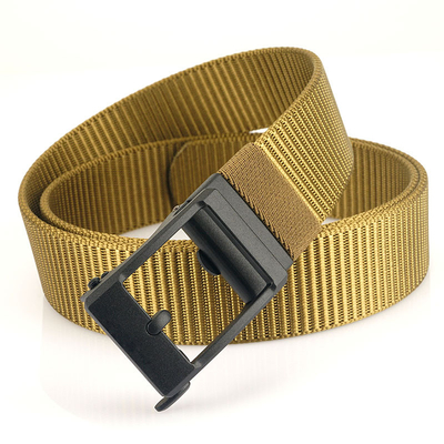 Adjustable 120cm Nylon Military Belt Zinc Alloy Automatic Buckle Battle Belt Tactical