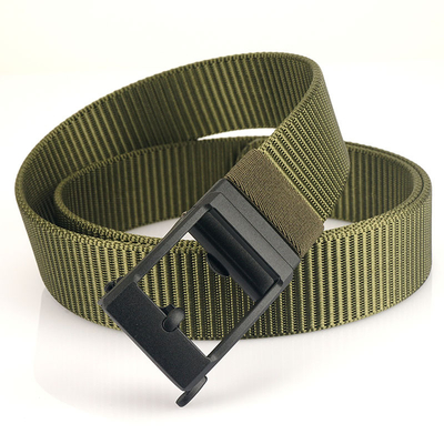 Adjustable 120cm Nylon Military Belt Zinc Alloy Automatic Buckle Battle Belt Tactical