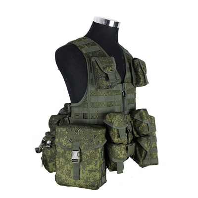 EMR 1000D Polyester Camouflage Tactical Vest With Digital Molle Pack