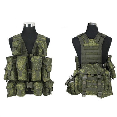 EMR 1000D Polyester Camouflage Tactical Vest With Digital Molle Pack
