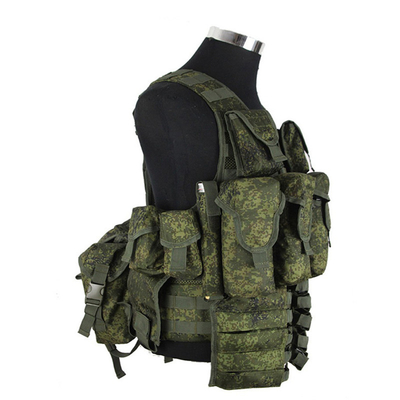 Quick Dry Russian Camo Tactical Vest Wear Resistant Multi Pocket With MOLLE