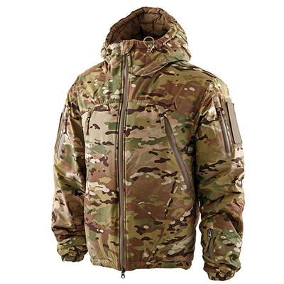 Outdoor Adventure Army Padded Black Tactical Down Jacket Military