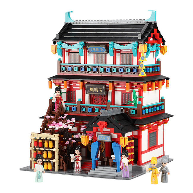 Compact Small Particle Building Blocks Highly Restored Tang Dynasty Architecture