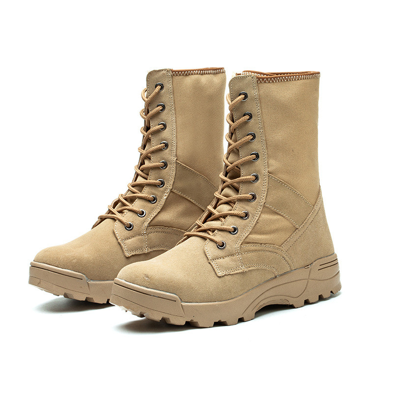 Army Strong Desert Boots Fire Safety Boots High Top Boots Sandy