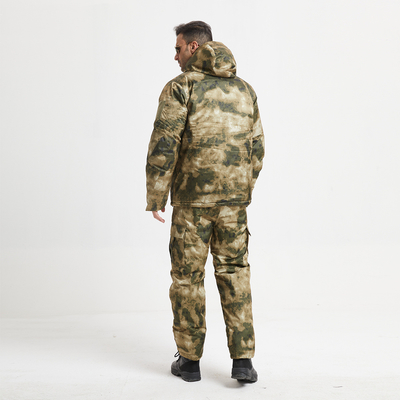 Camouflage Military Winter Coat Cotton Lined Stand Collar Jacket for Winter Occasions